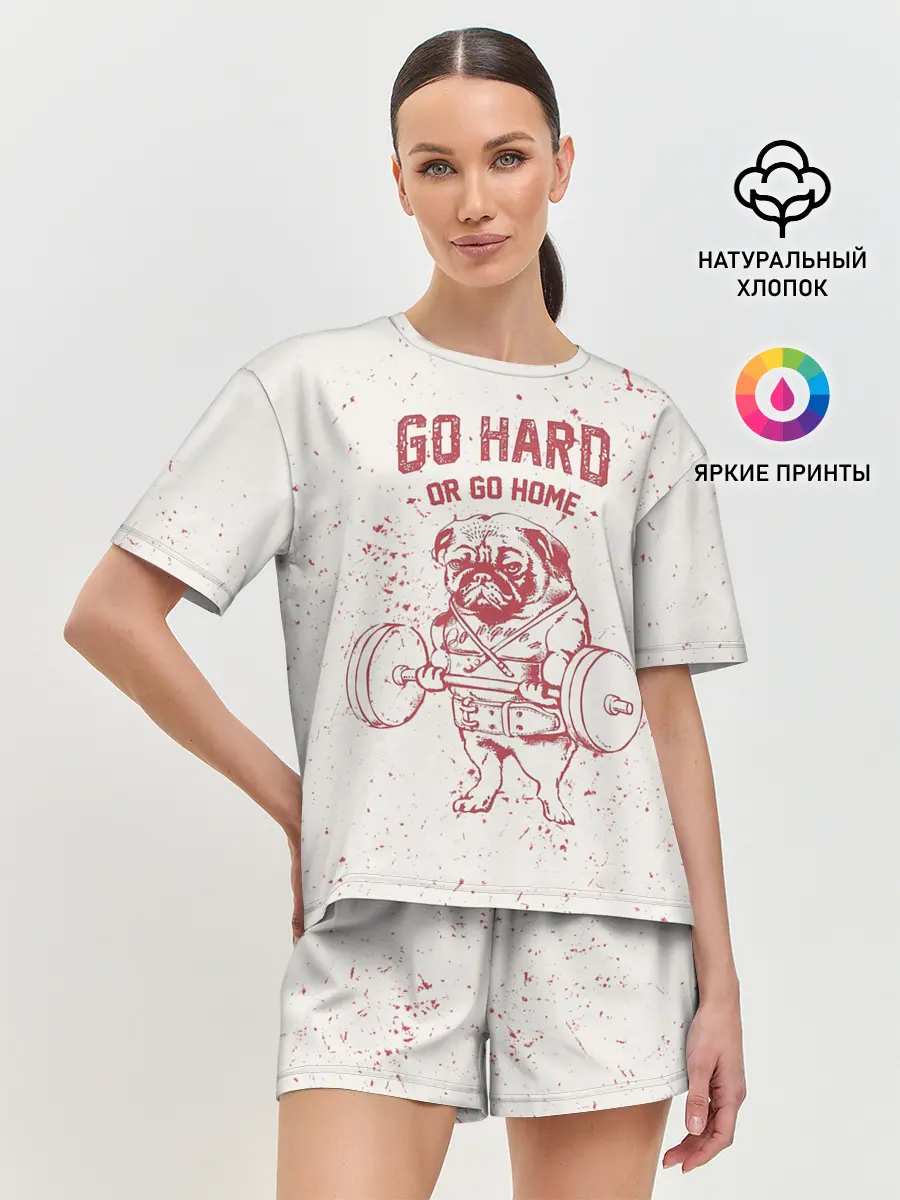 Женская пижама с шортами / GO HARD