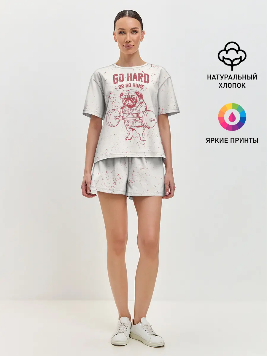Женская пижама с шортами / GO HARD