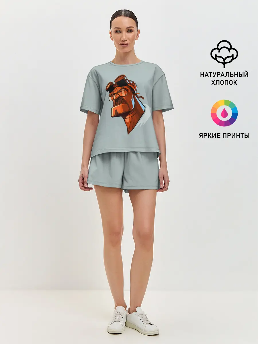 Женская пижама с шортами / Hellbad