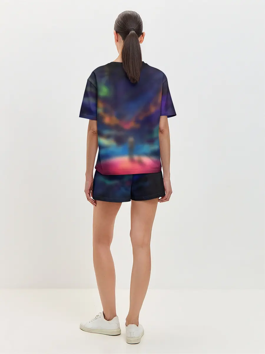 Женская пижама с шортами / Арт