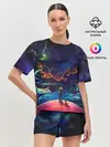 Женская пижама с шортами / Арт