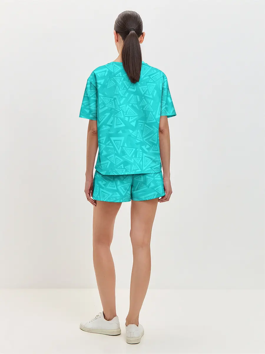 Женская пижама с шортами / Абстракция.