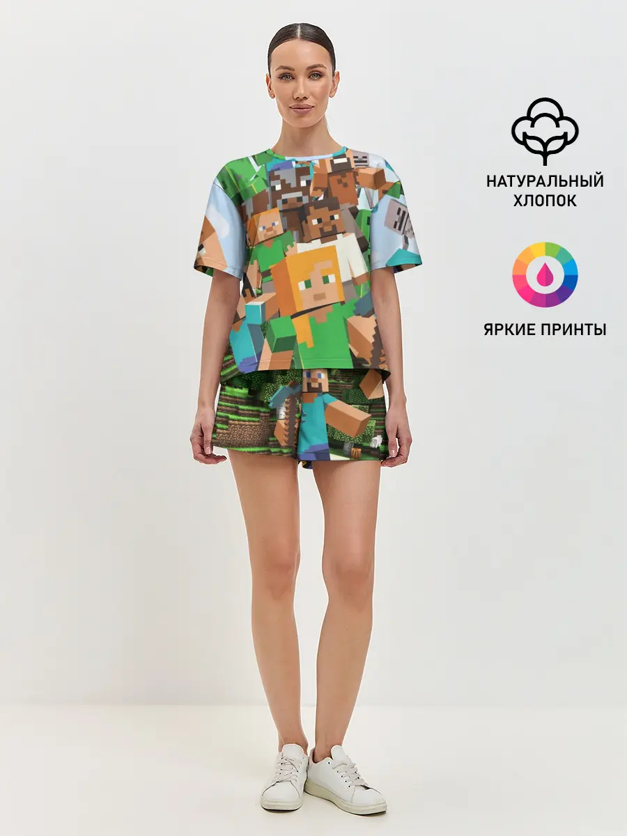 Женская пижама с шортами / MINECRAFT