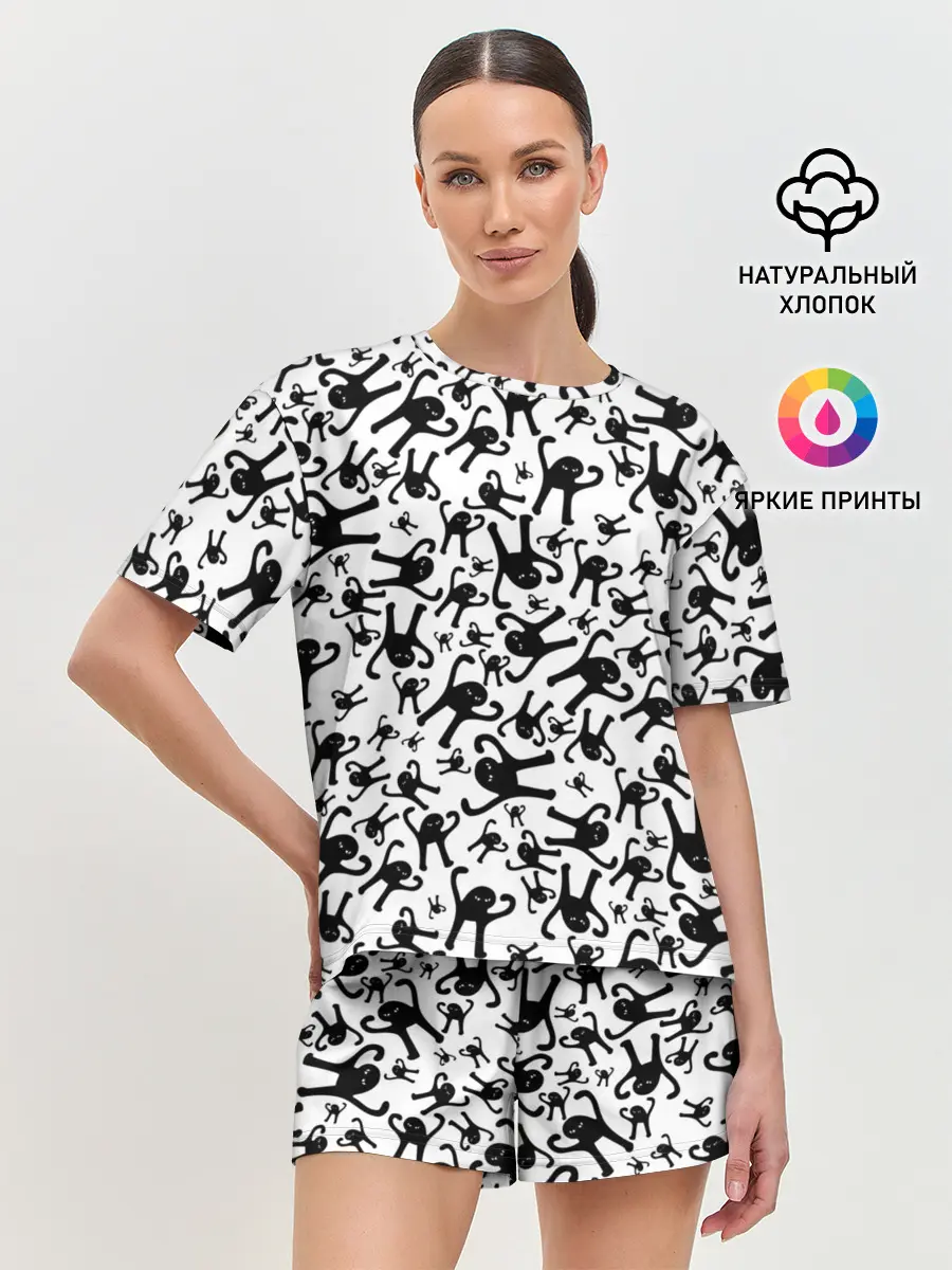 Женская пижама с шортами / ЪУЪ СЪУКА