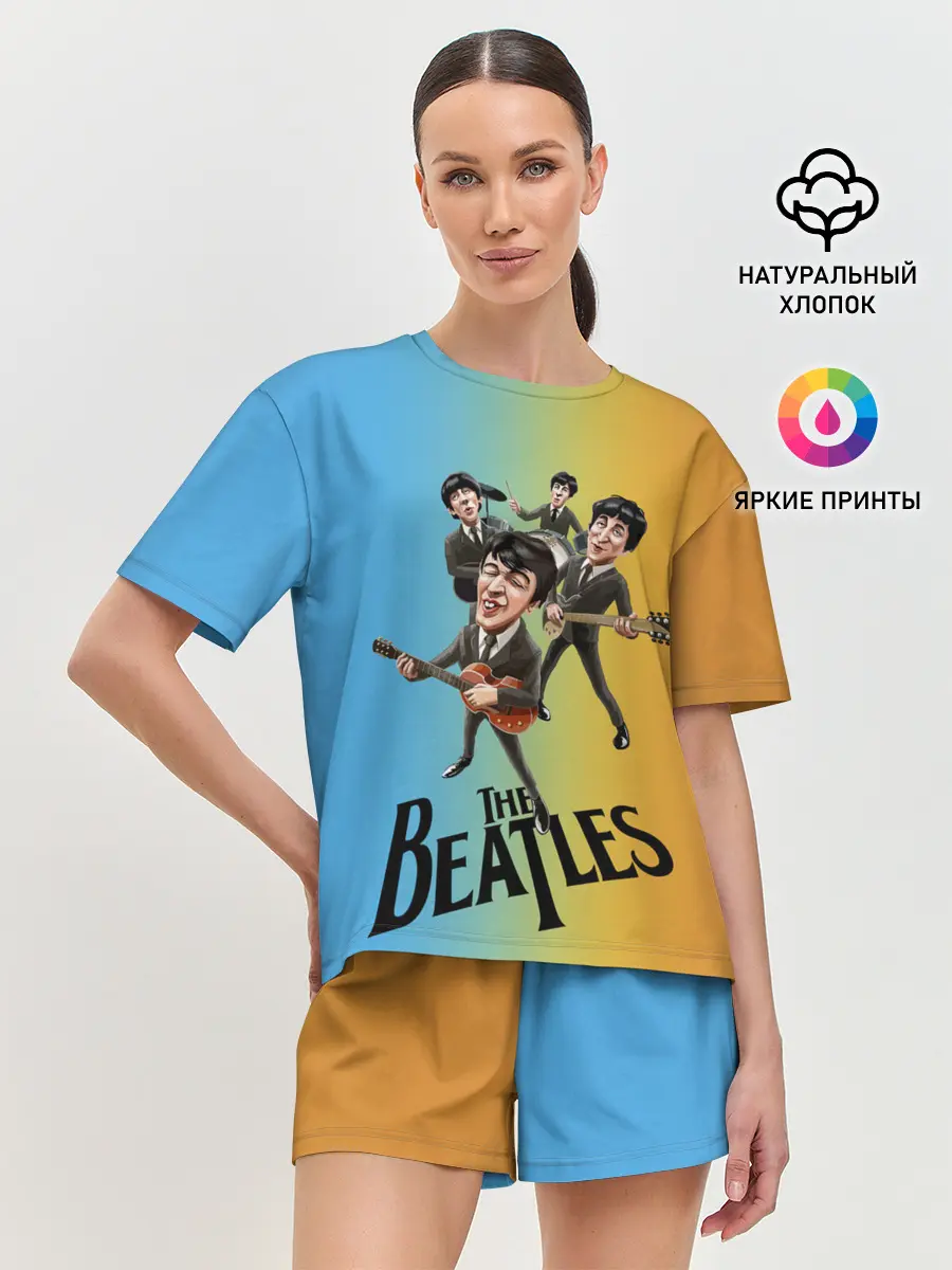 Женская пижама с шортами / The Beatles