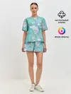 Женская пижама с шортами / Карпы Кои