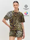 Женская пижама с шортами / Шкура леопарда