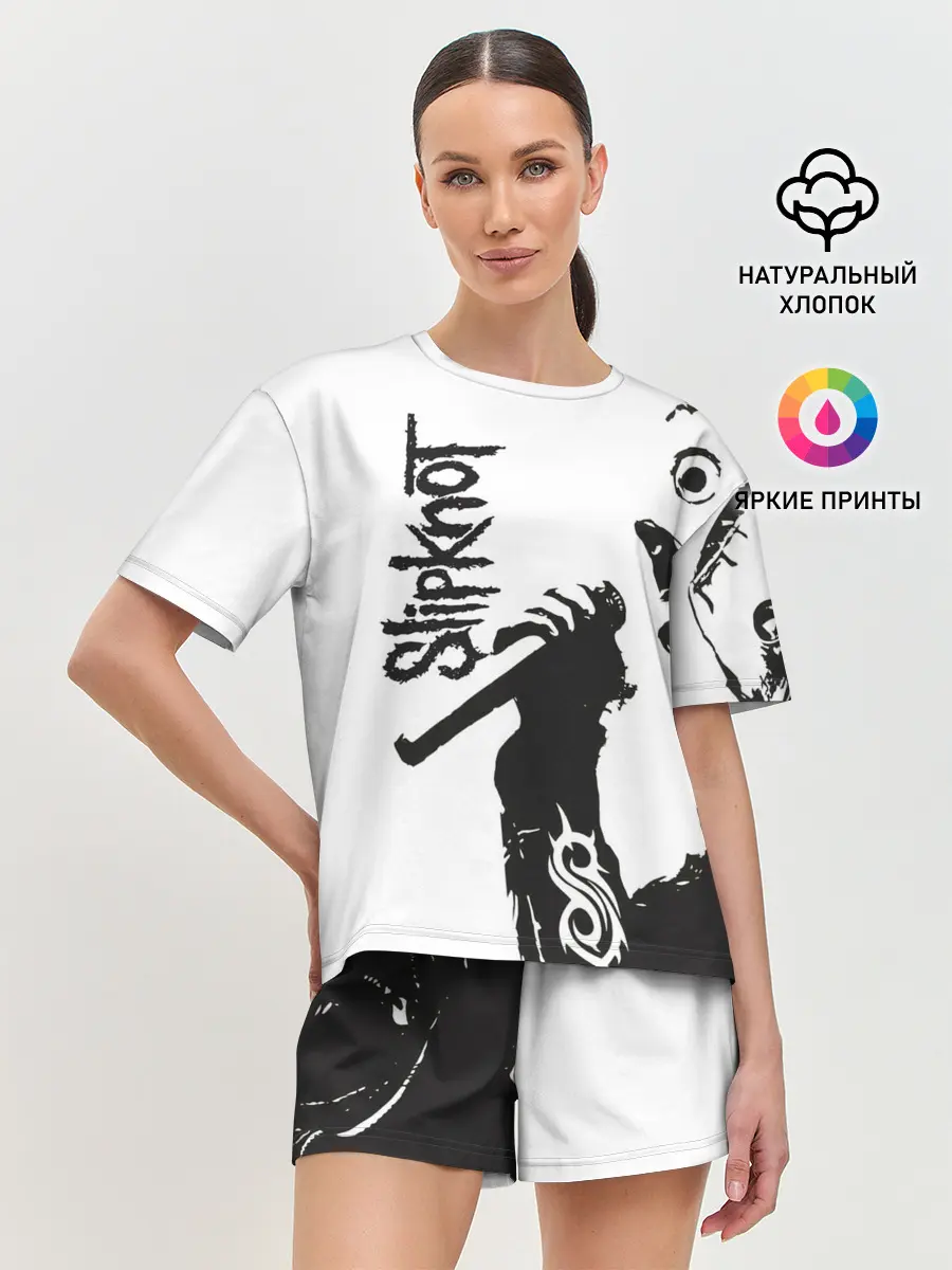 Женская пижама с шортами / Slipknot.