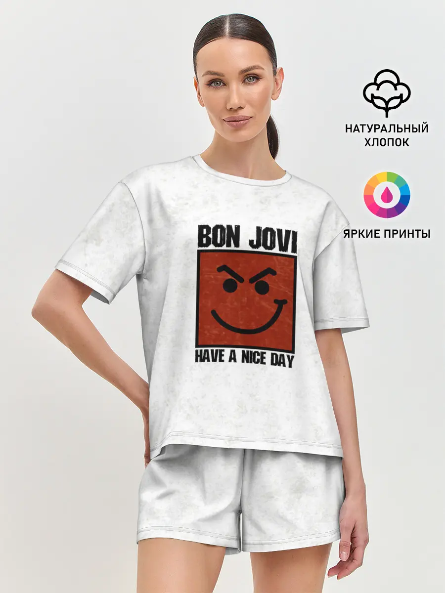 Женская пижама с шортами / Have a nice day