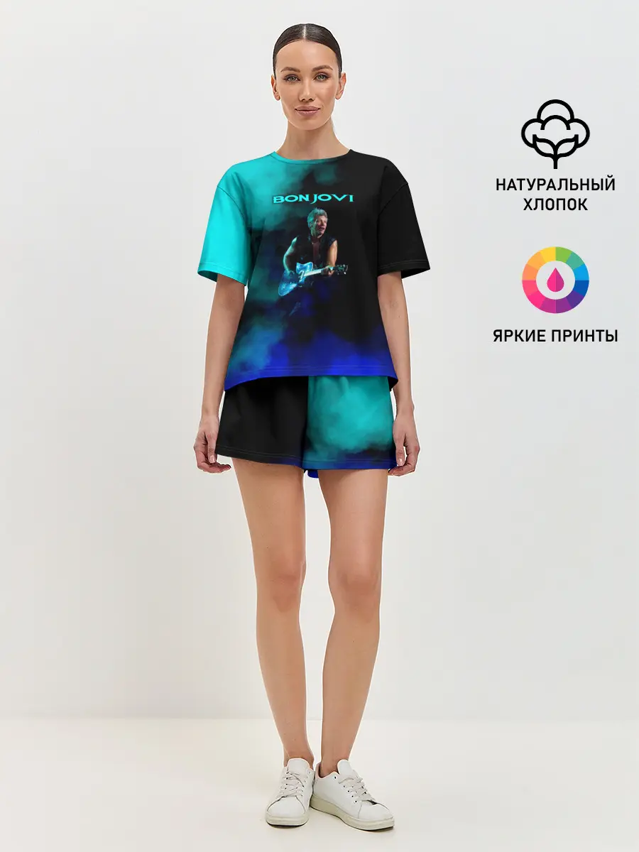 Женская пижама с шортами / Bon Jovi