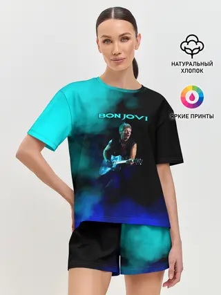 Женская пижама с шортами / Bon Jovi