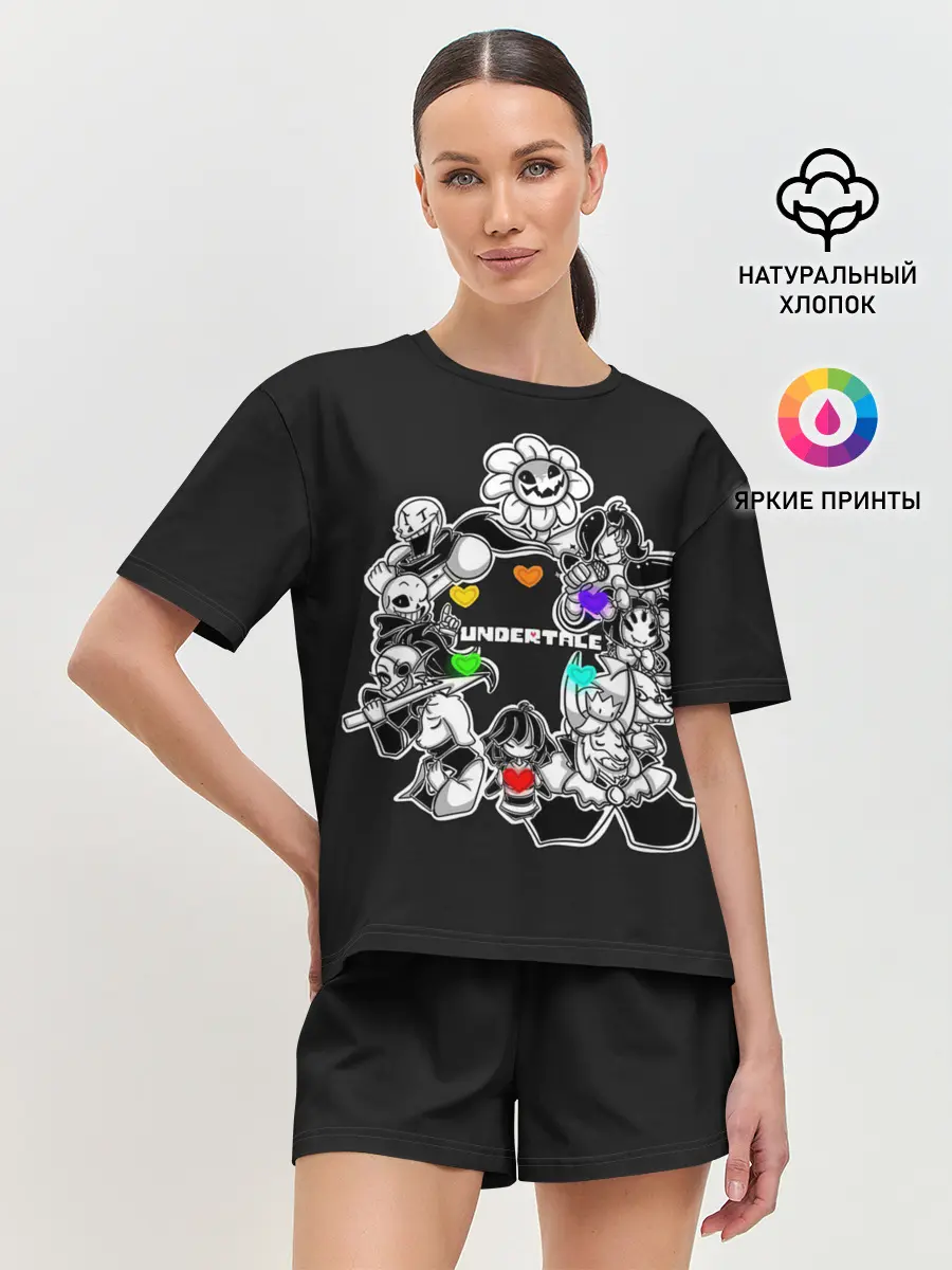 Женская пижама с шортами / Undertale