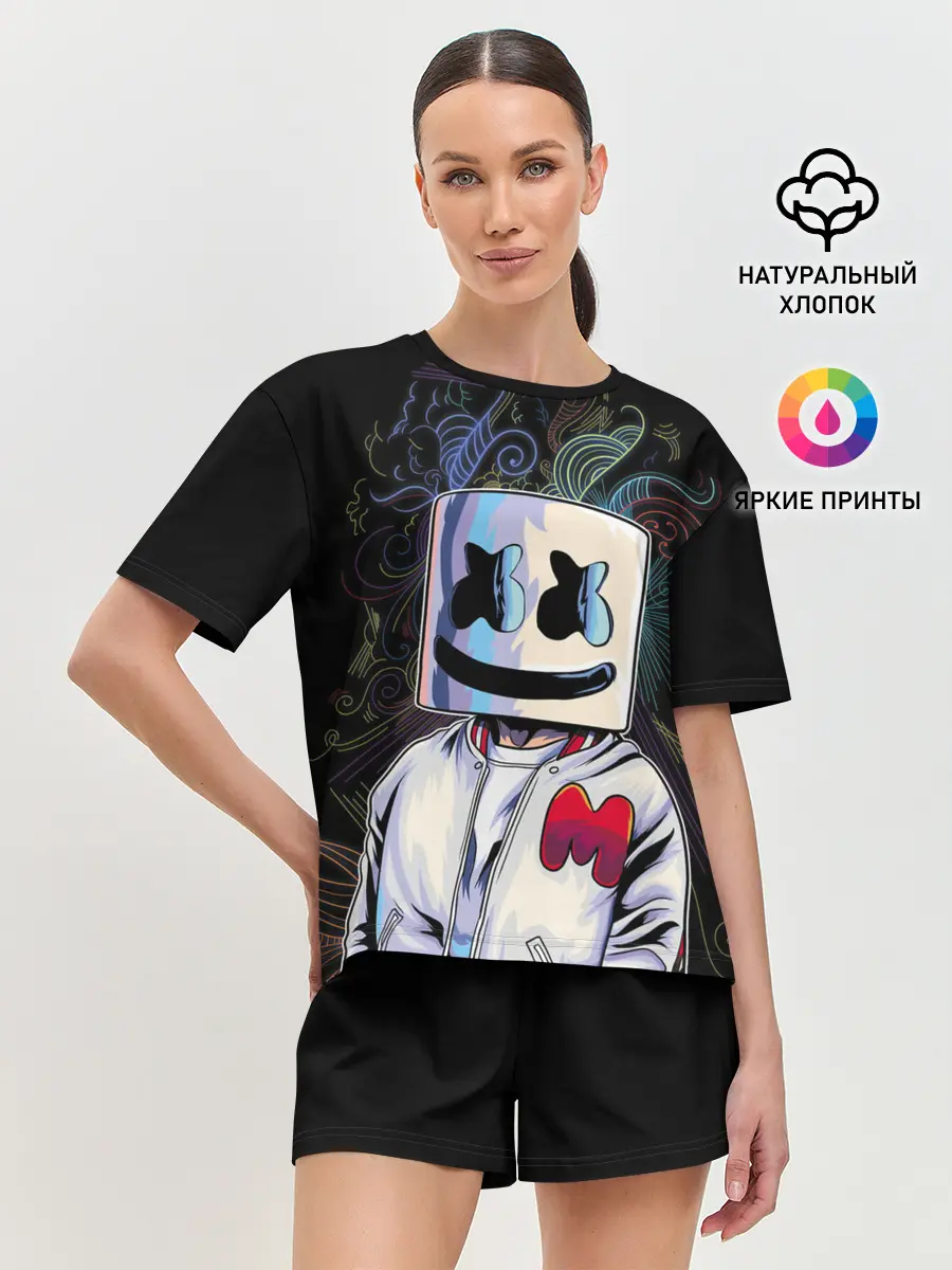 Женская пижама с шортами / M