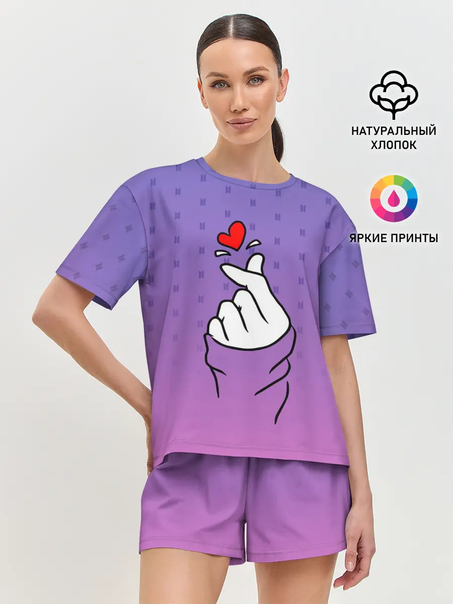 Женская пижама с шортами / K-POP BTS