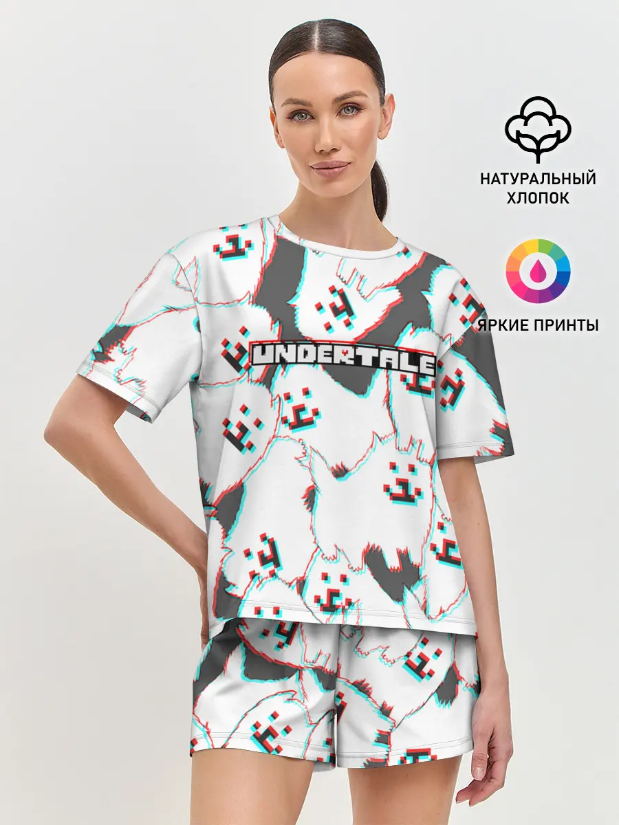 Женская пижама с шортами / Undertale