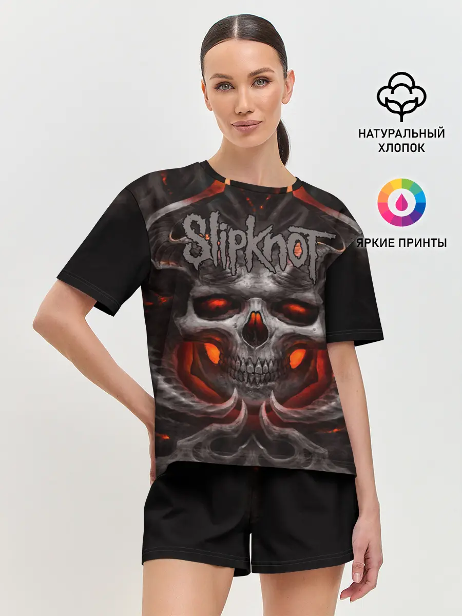 Женская пижама с шортами / Slipknot