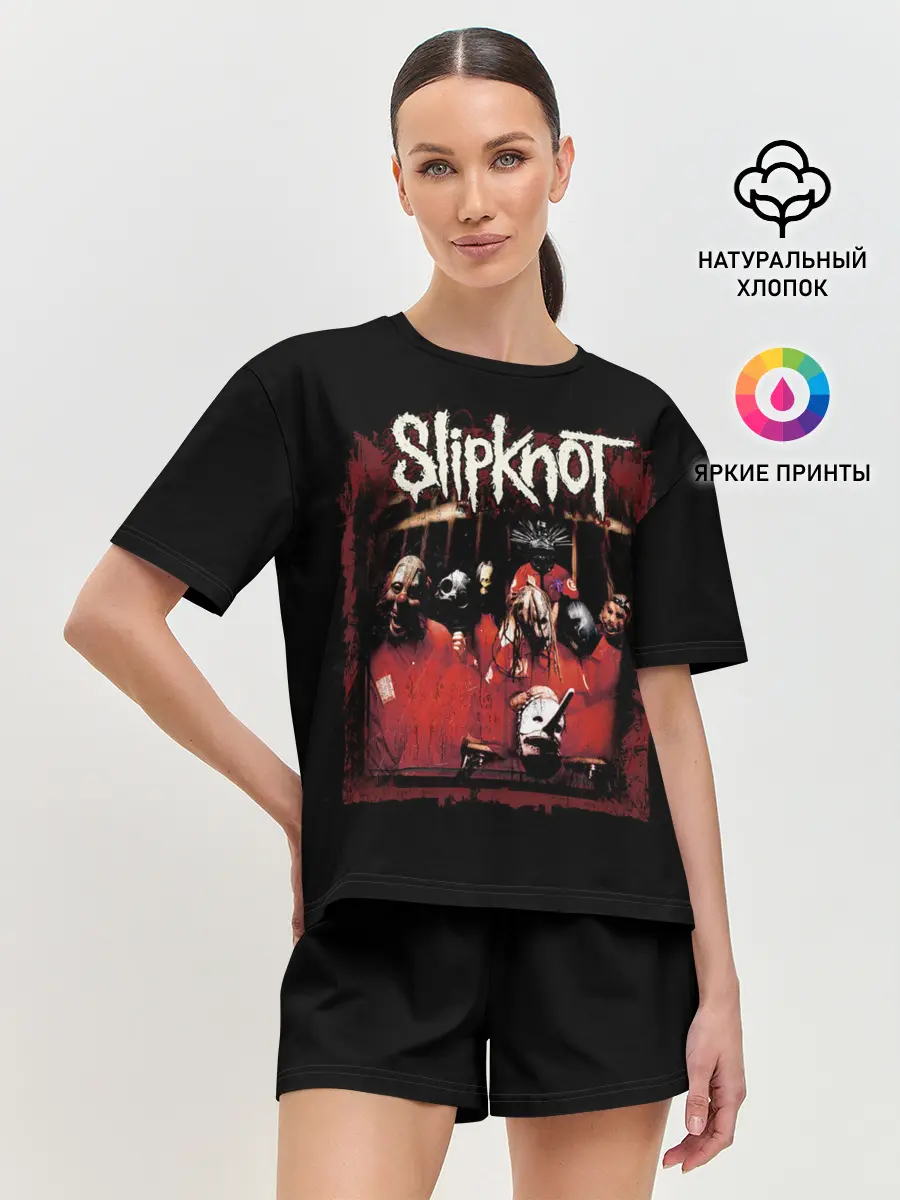 Женская пижама с шортами / Slipknot