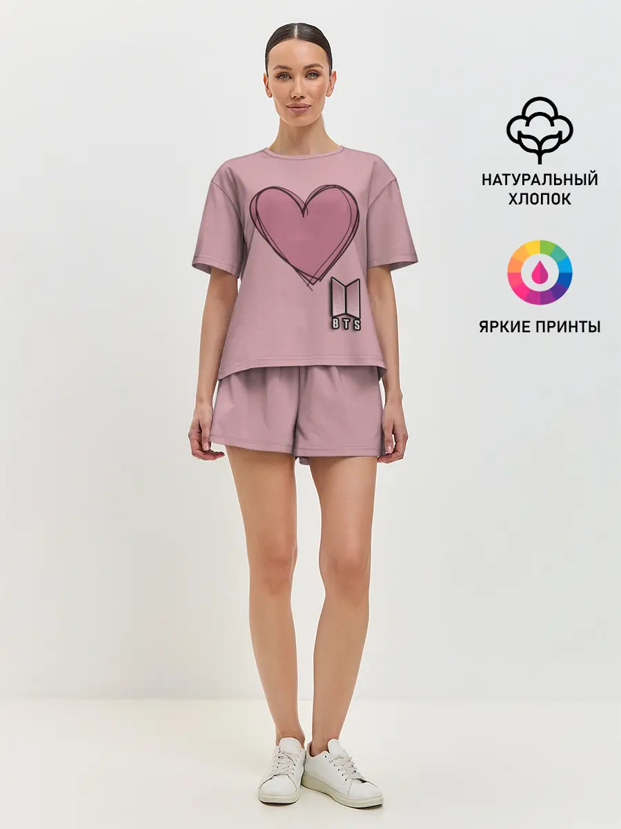 Женская пижама с шортами / BTS