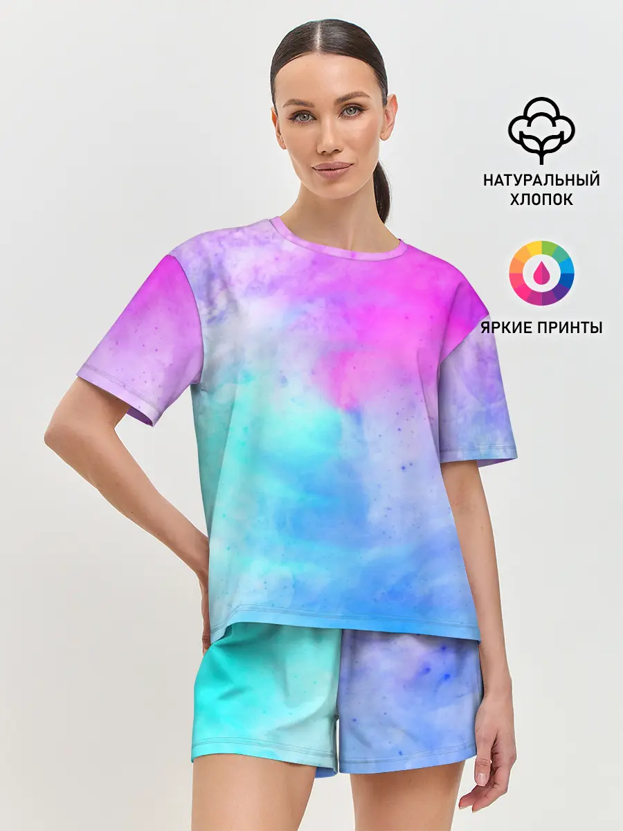 Женская пижама с шортами / Лето