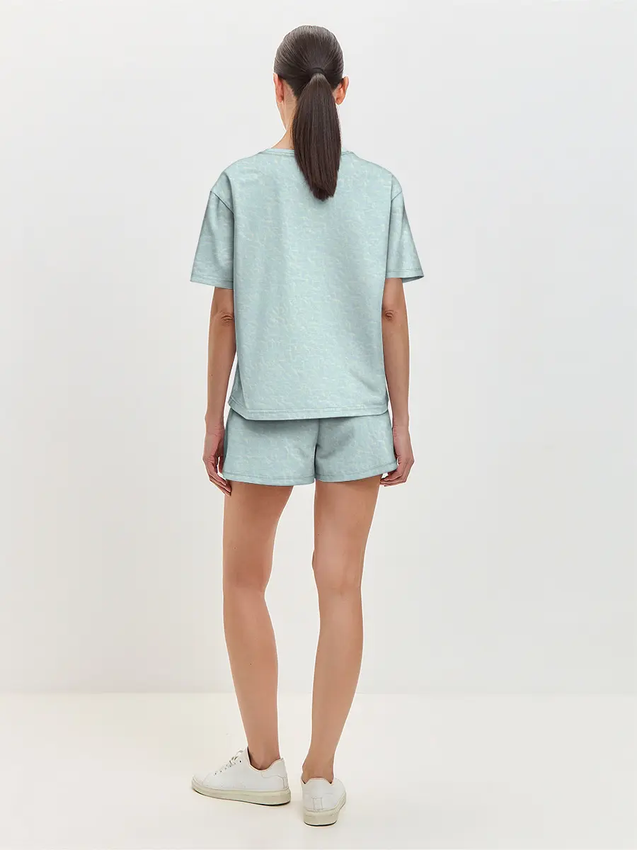 Женская пижама с шортами / Blue Godzilla