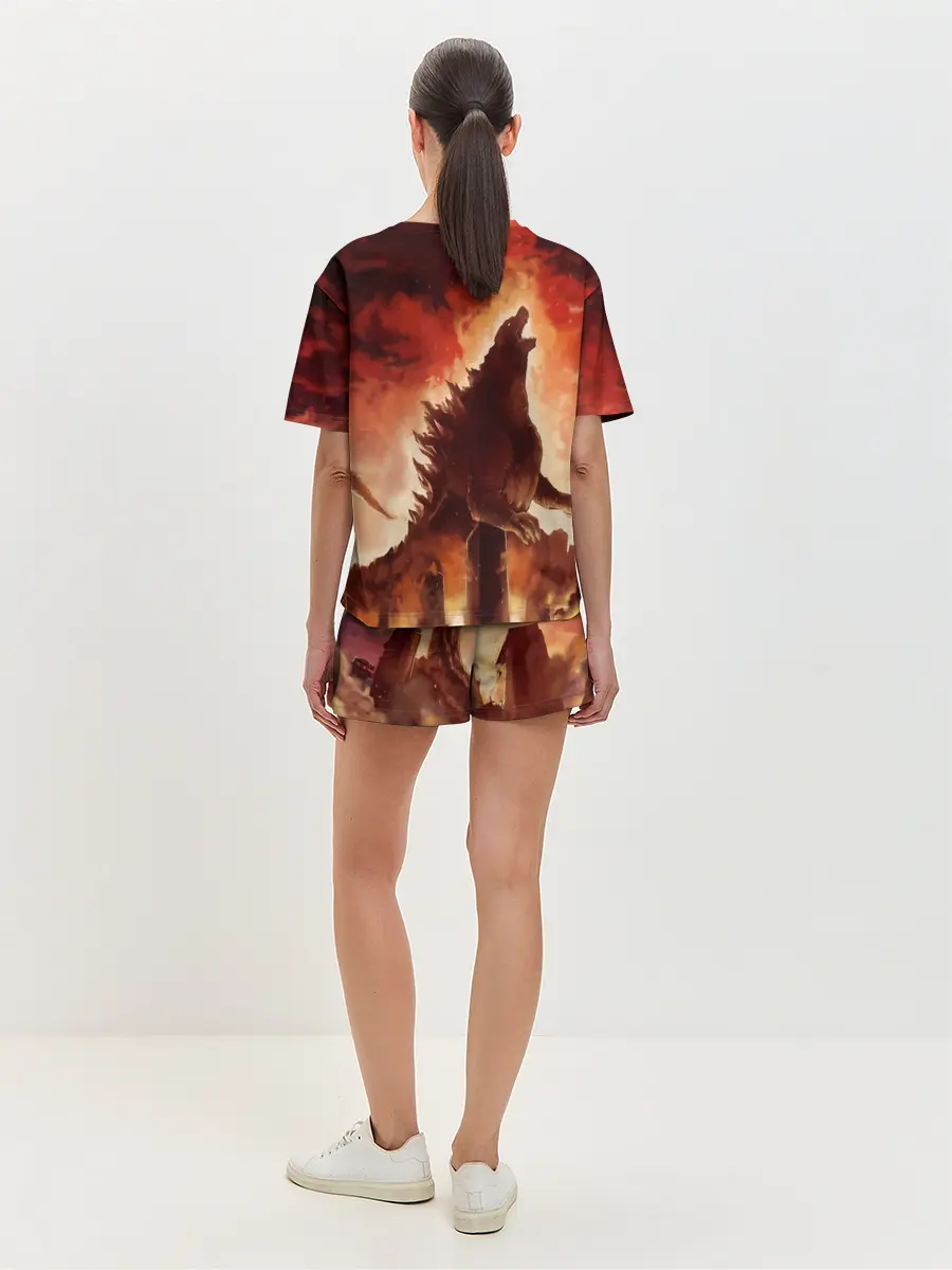 Женская пижама с шортами / GODZILLA