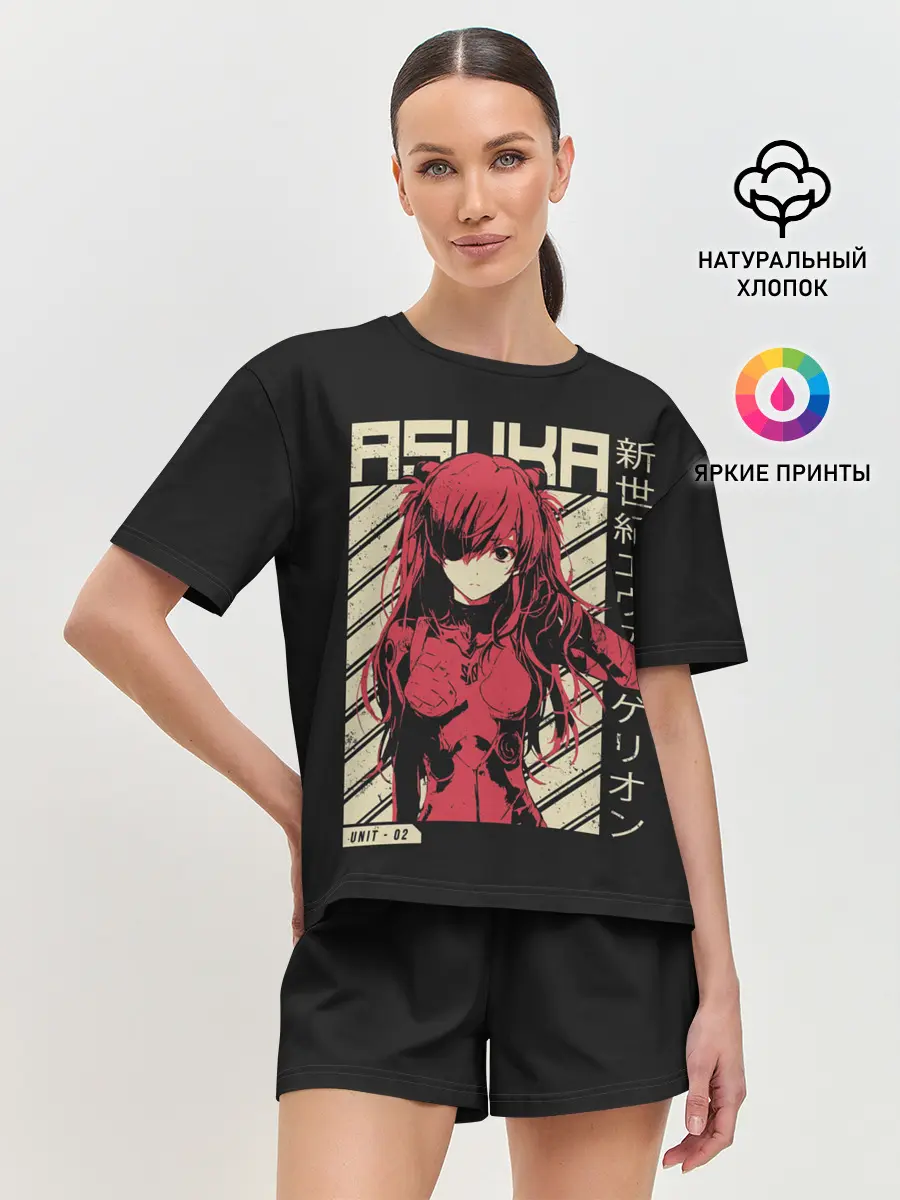 Женская пижама с шортами / Evangelion Asuka