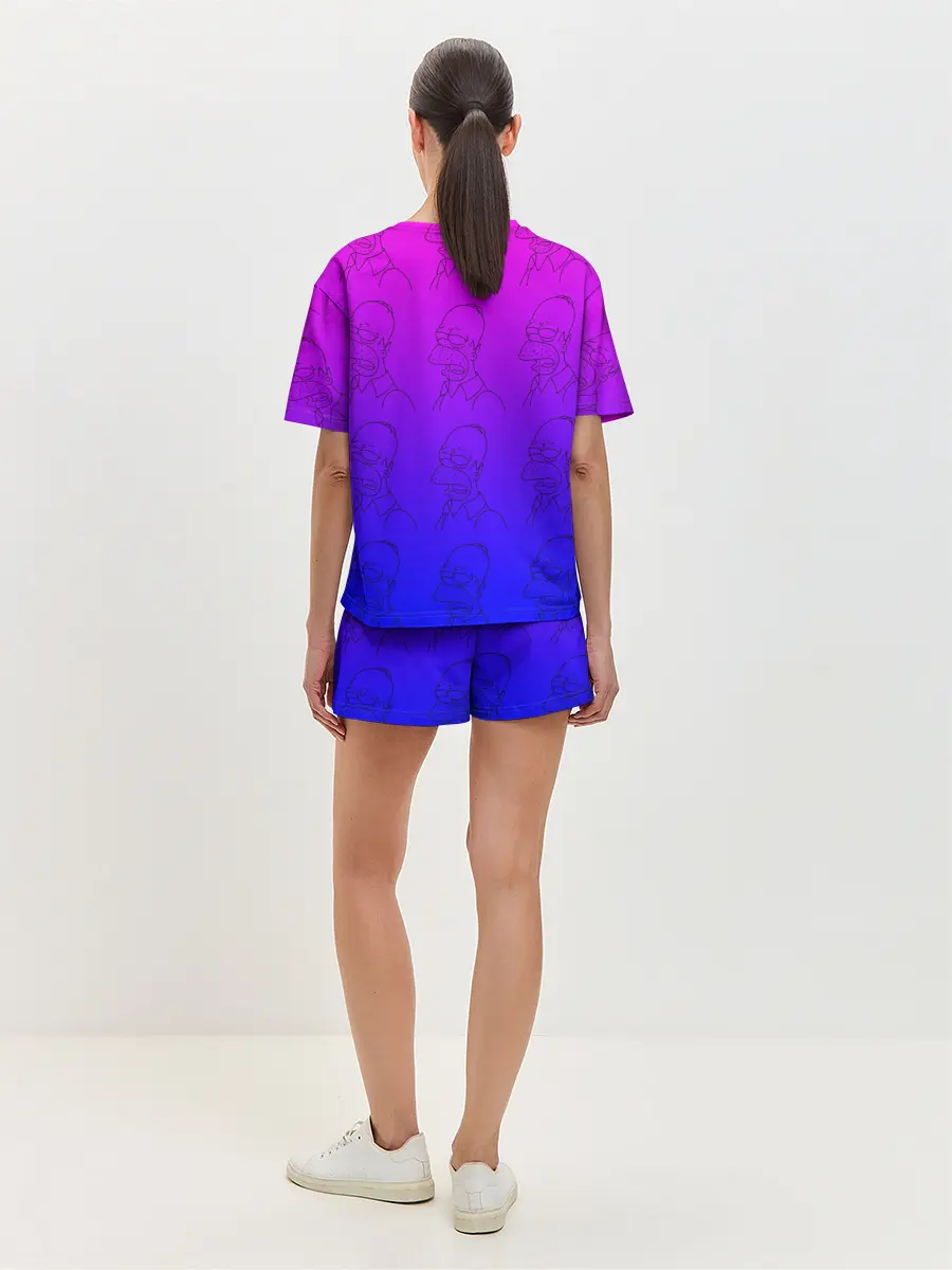 Женская пижама с шортами / Уставший Гомер