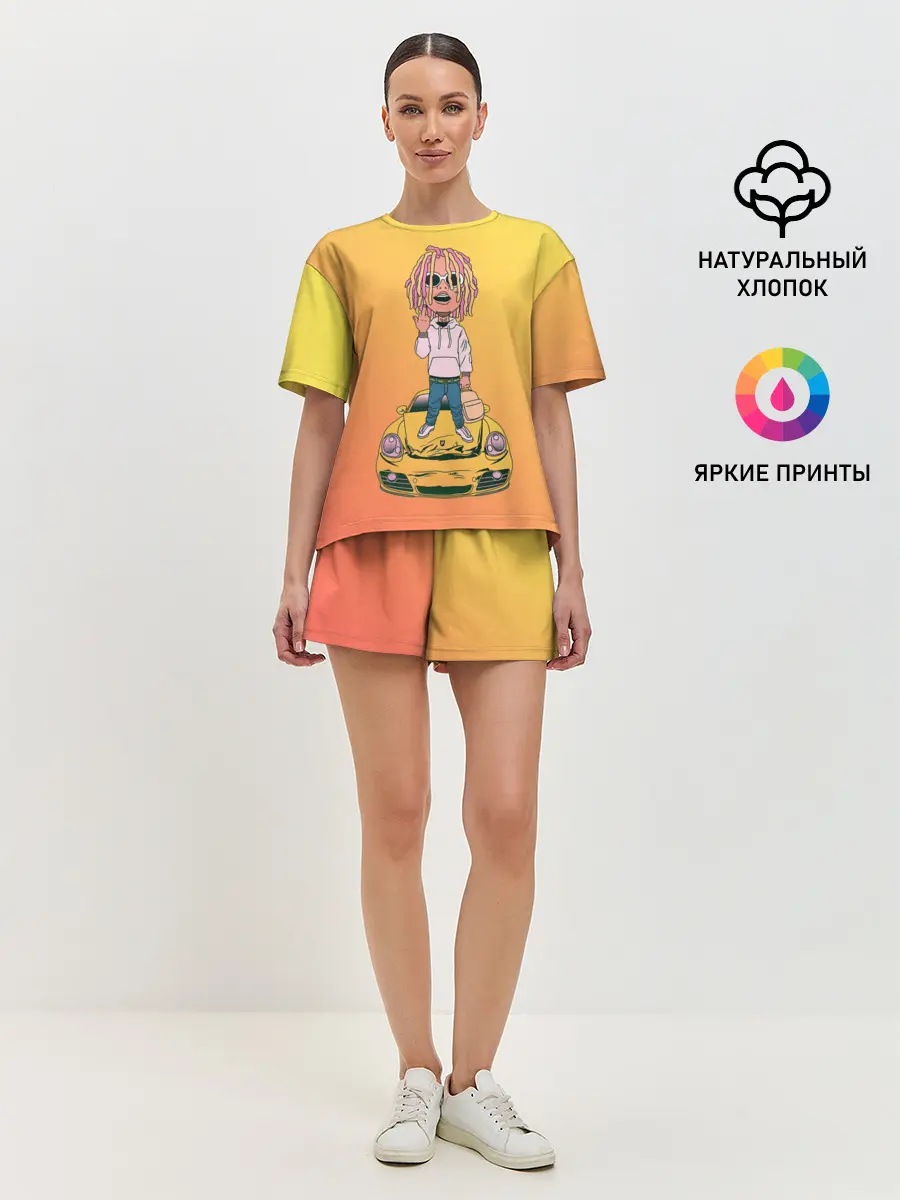 Женская пижама с шортами / Lil Pump - Flex Like Ouu