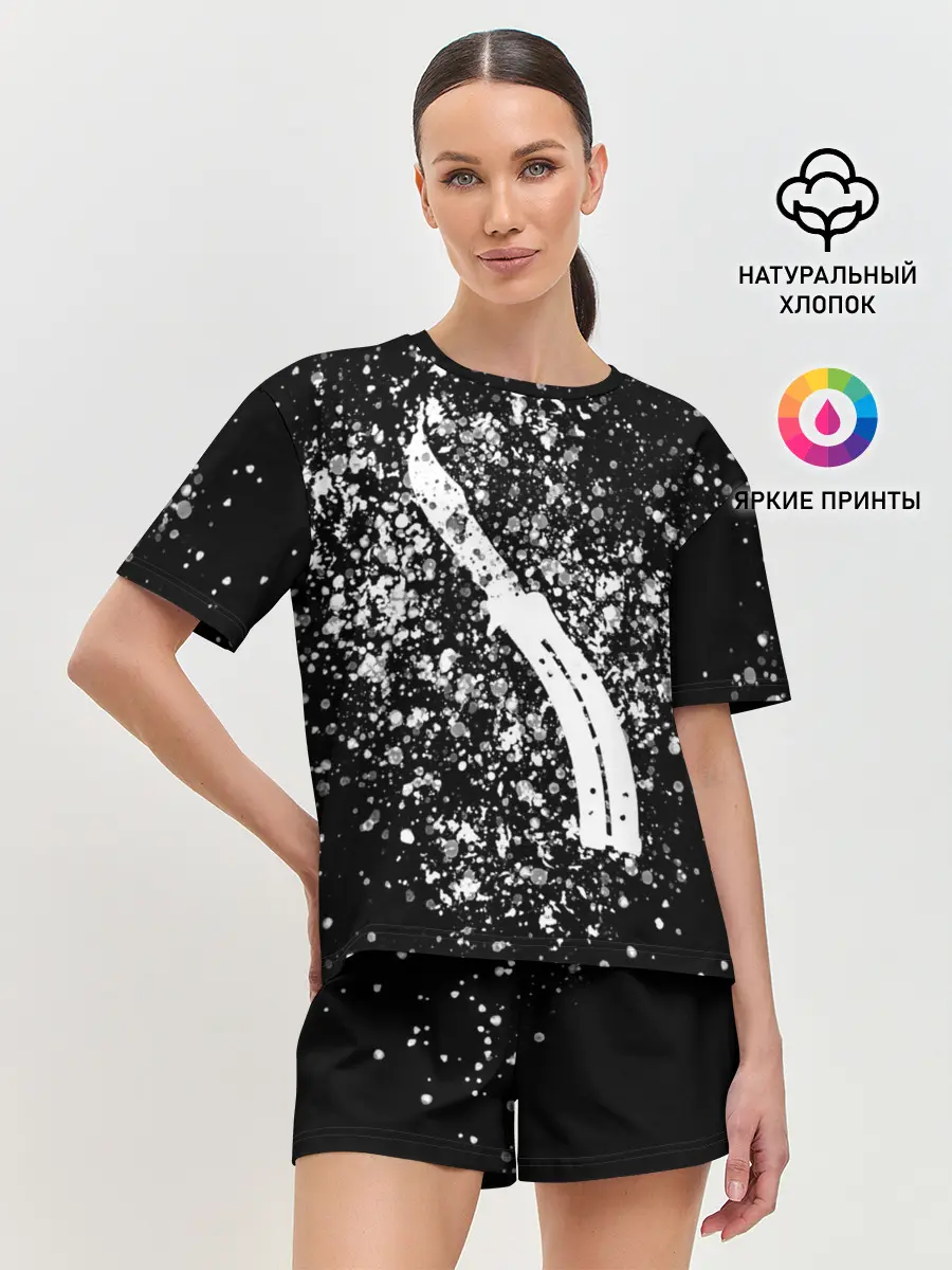 Женская пижама с шортами / CS GO White Knife