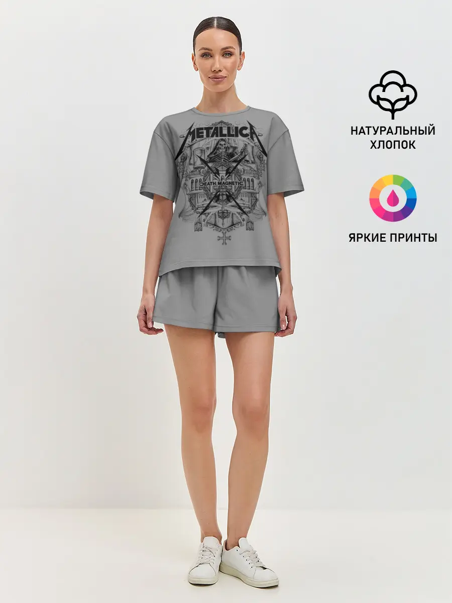 Женская пижама с шортами / Metallica