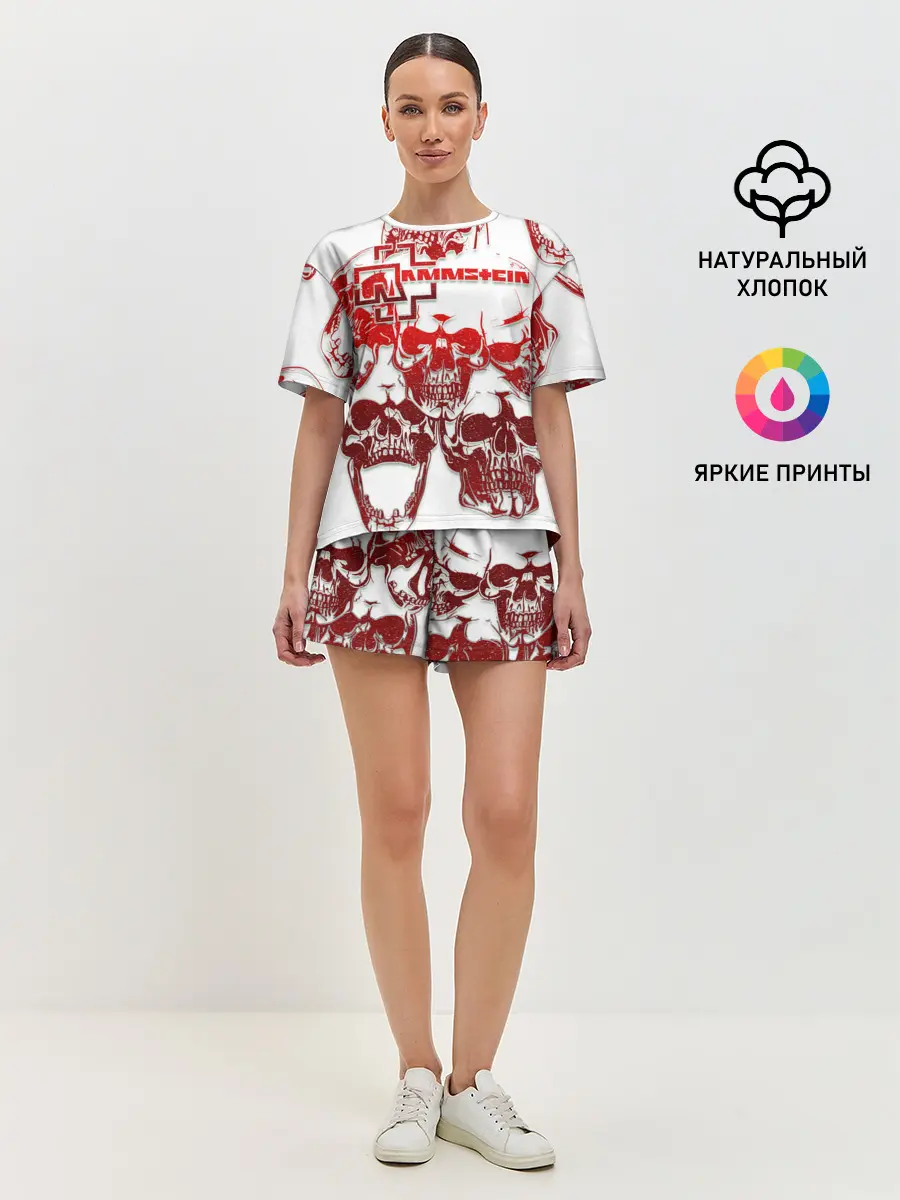 Женская пижама с шортами / Rammstein