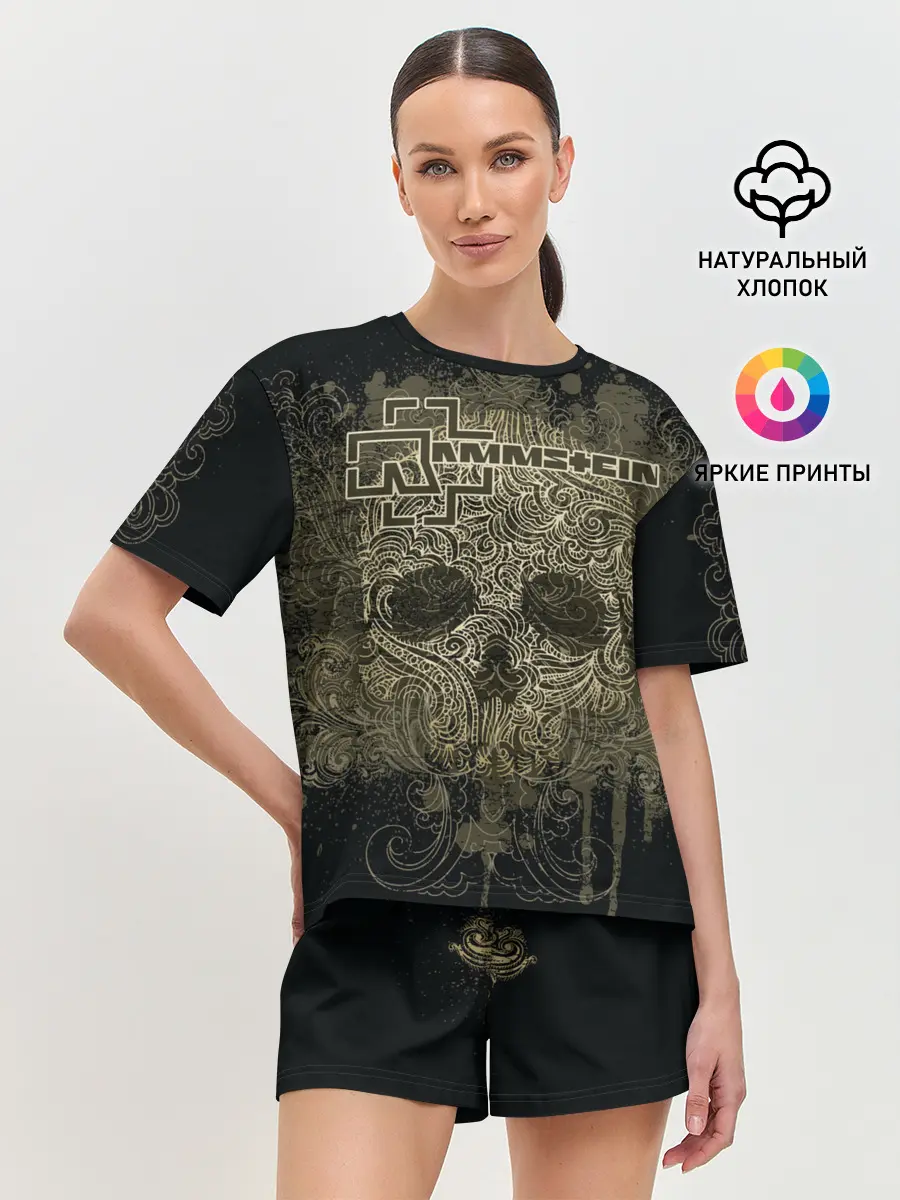 Женская пижама с шортами / Rammstein