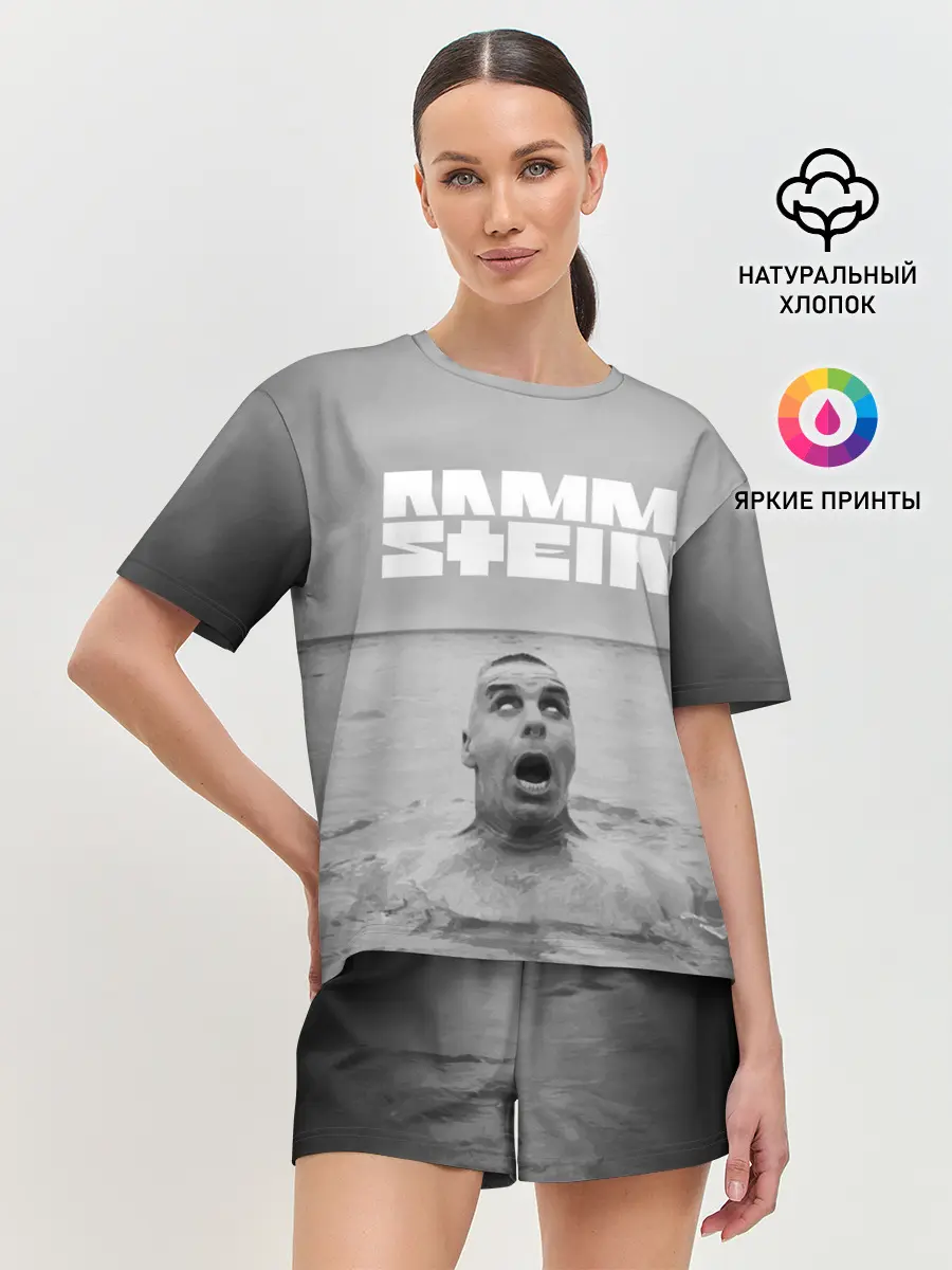 Женская пижама с шортами / RAMMSTEIN