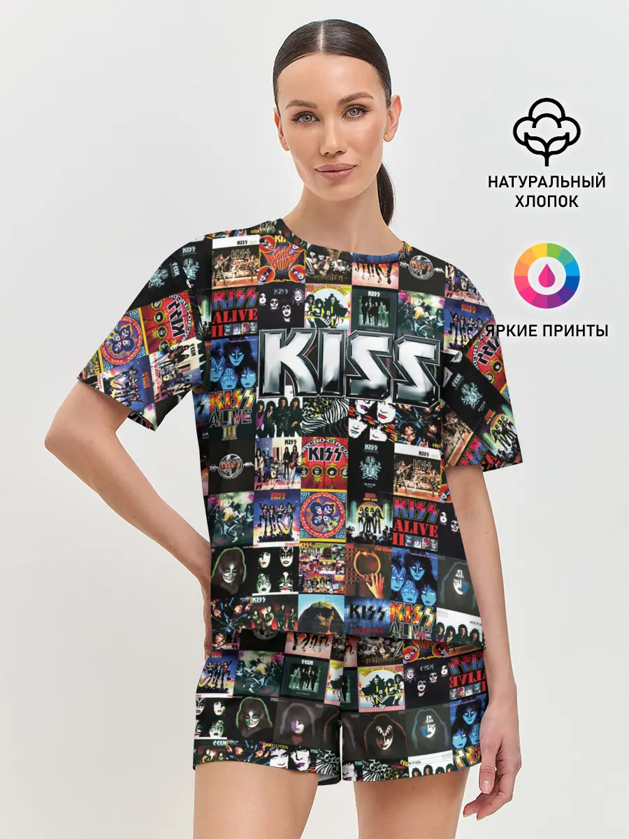 Женская пижама с шортами / Kiss