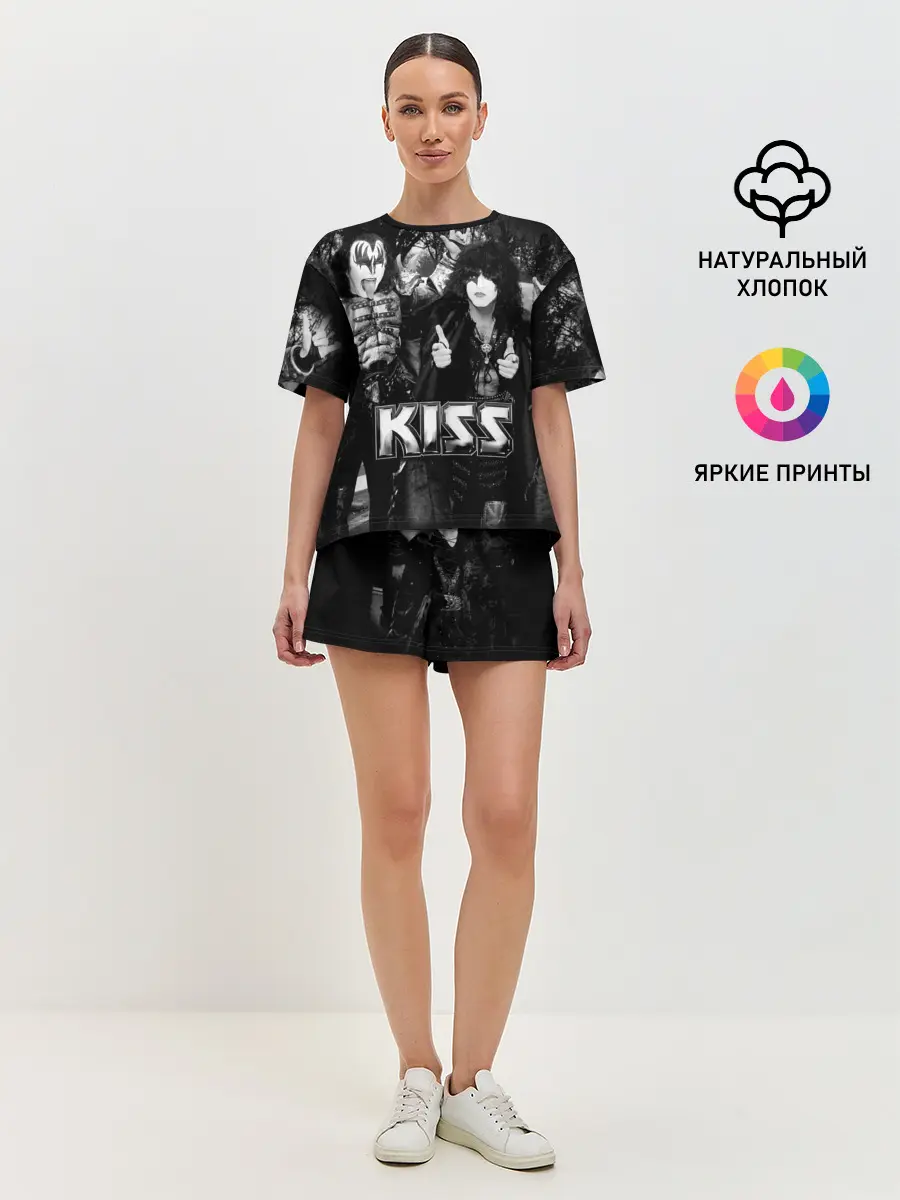 Женская пижама с шортами / Kiss