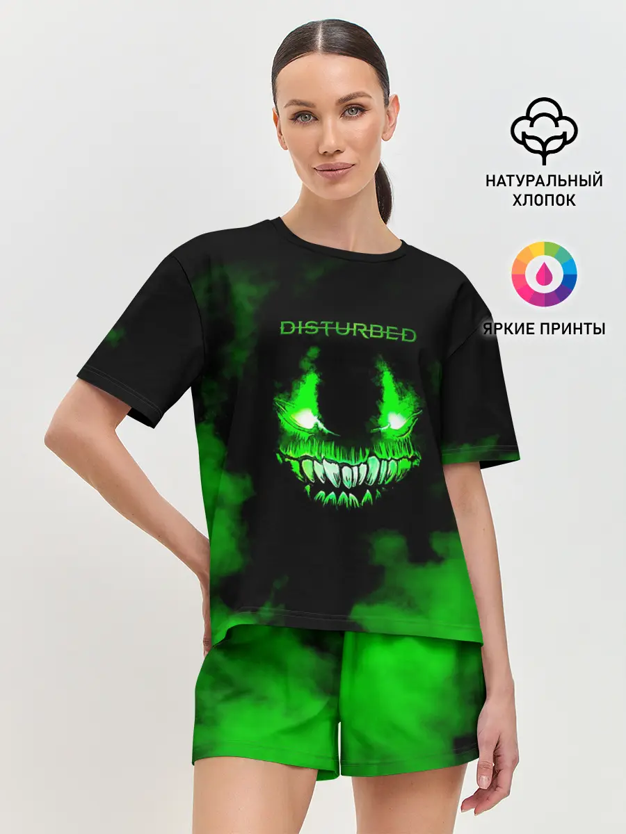 Женская пижама с шортами / Disturbed