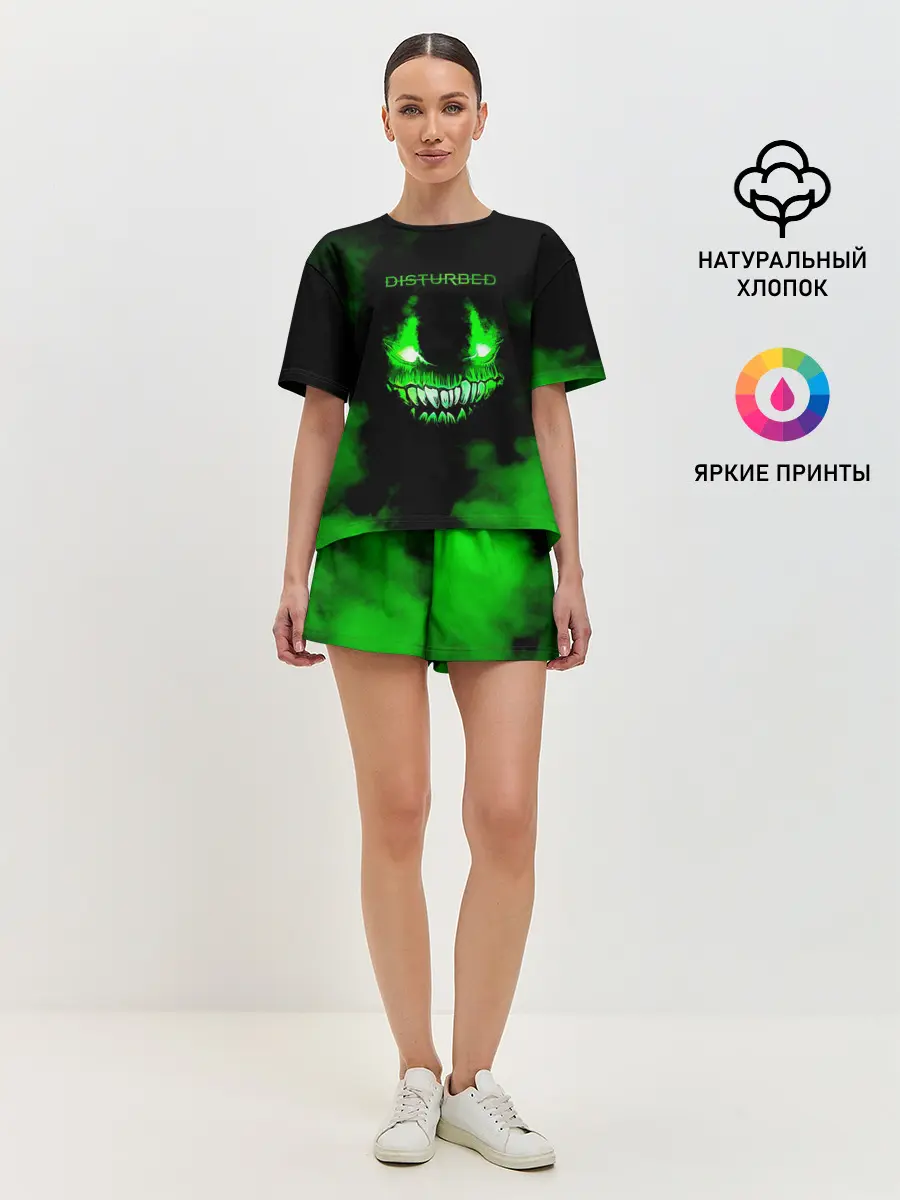 Женская пижама с шортами / Disturbed