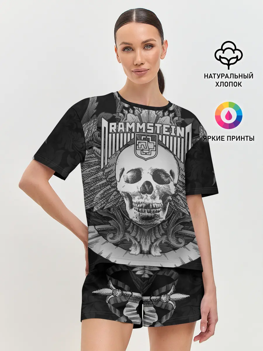 Женская пижама с шортами / Rammstein