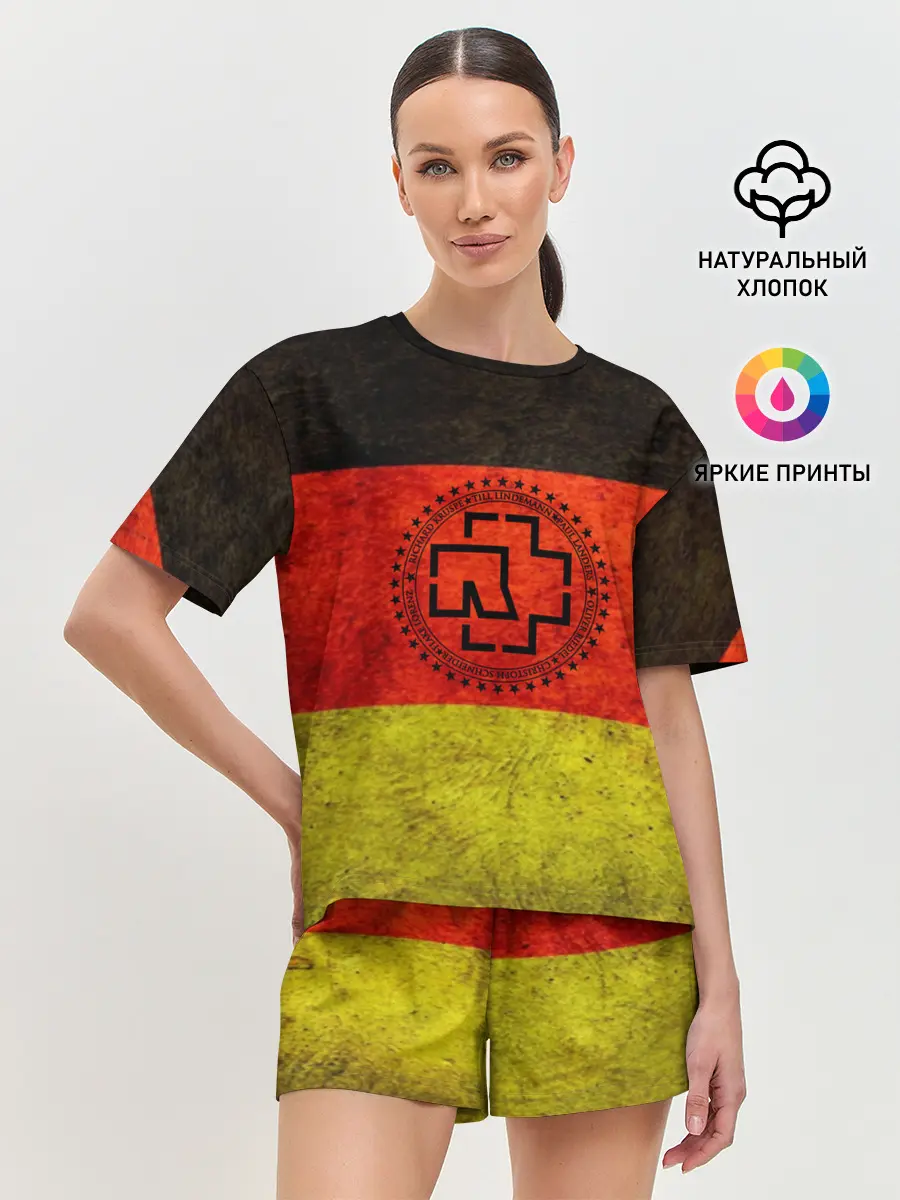 Женская пижама с шортами / Rammstein