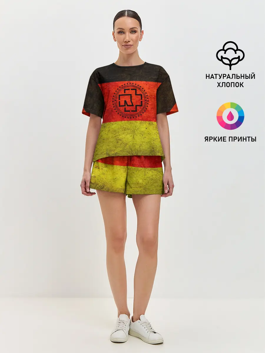 Женская пижама с шортами / Rammstein