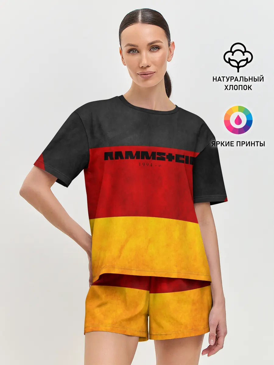 Женская пижама с шортами / Rammstein
