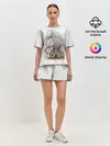 Женская пижама с шортами / Белая лошадь