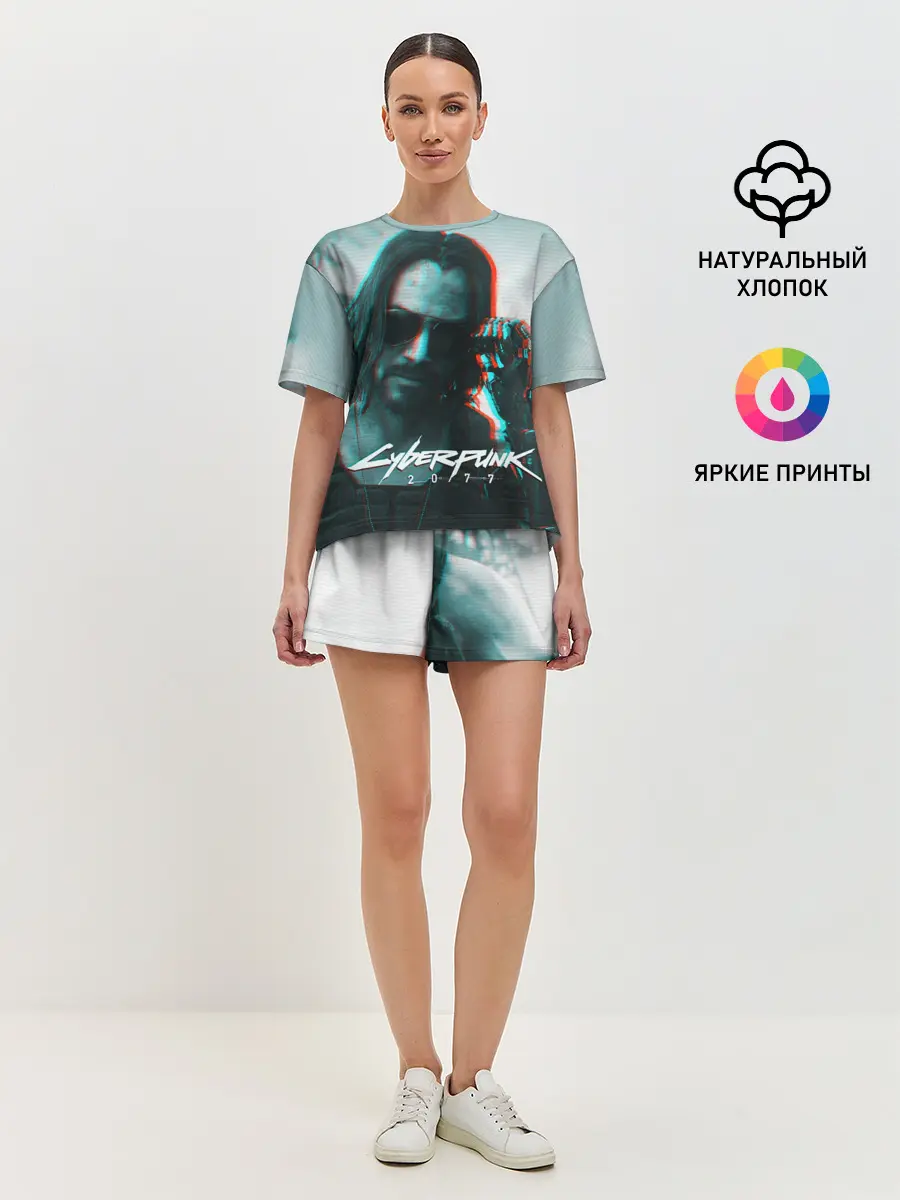 Женская пижама с шортами / Cyberpunk 2077