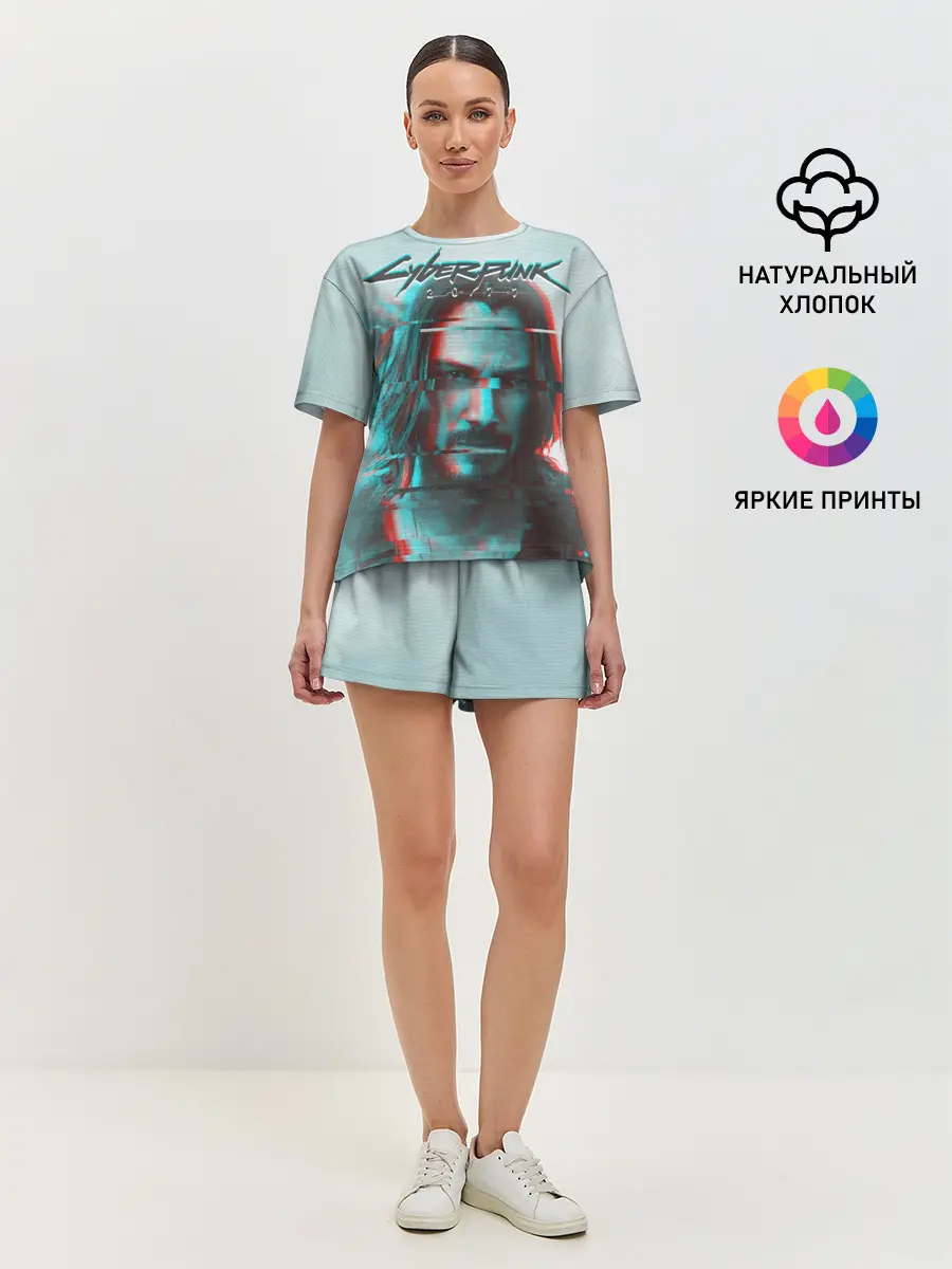 Женская пижама с шортами / Cyberpunk 2077