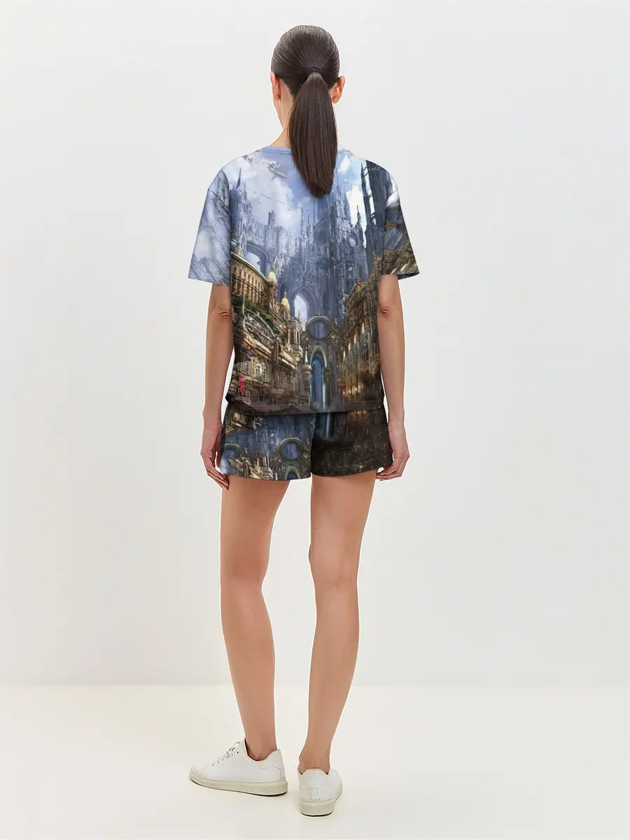 Женская пижама с шортами / Древний город