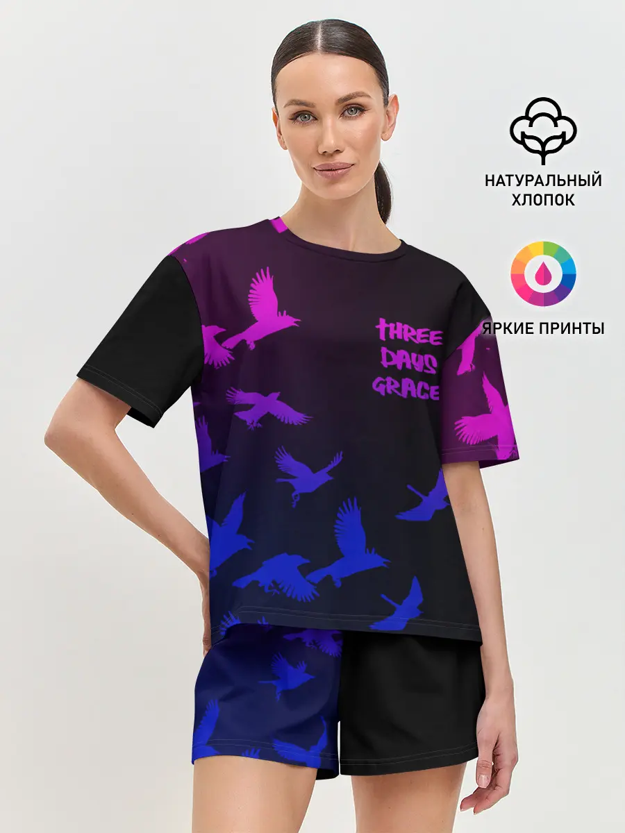 Женская пижама с шортами / Three Days Grace