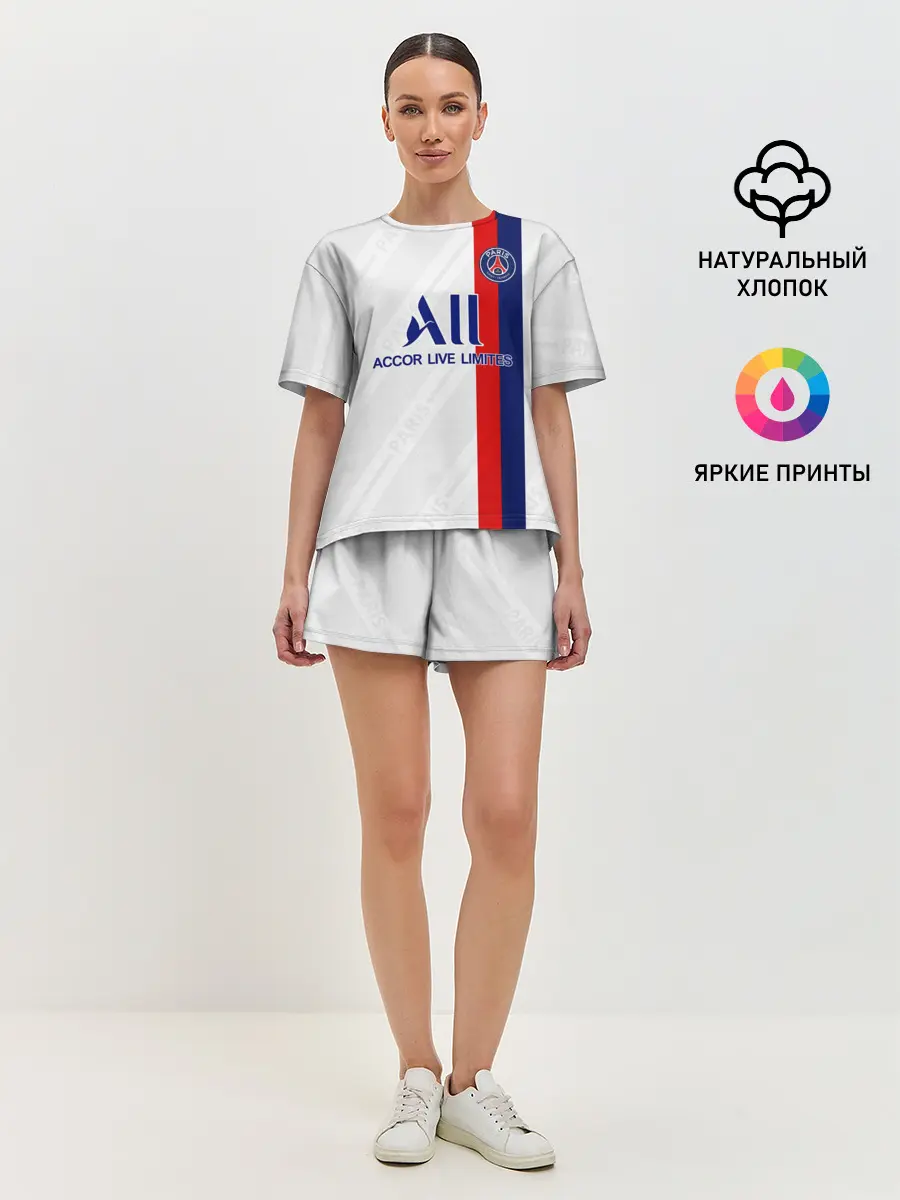Женская пижама с шортами / PSG away 19-20