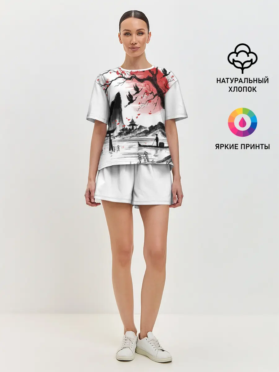 Женская пижама с шортами / ЯПОНСКАЯ МЕЧТА | JAPAN DREAM