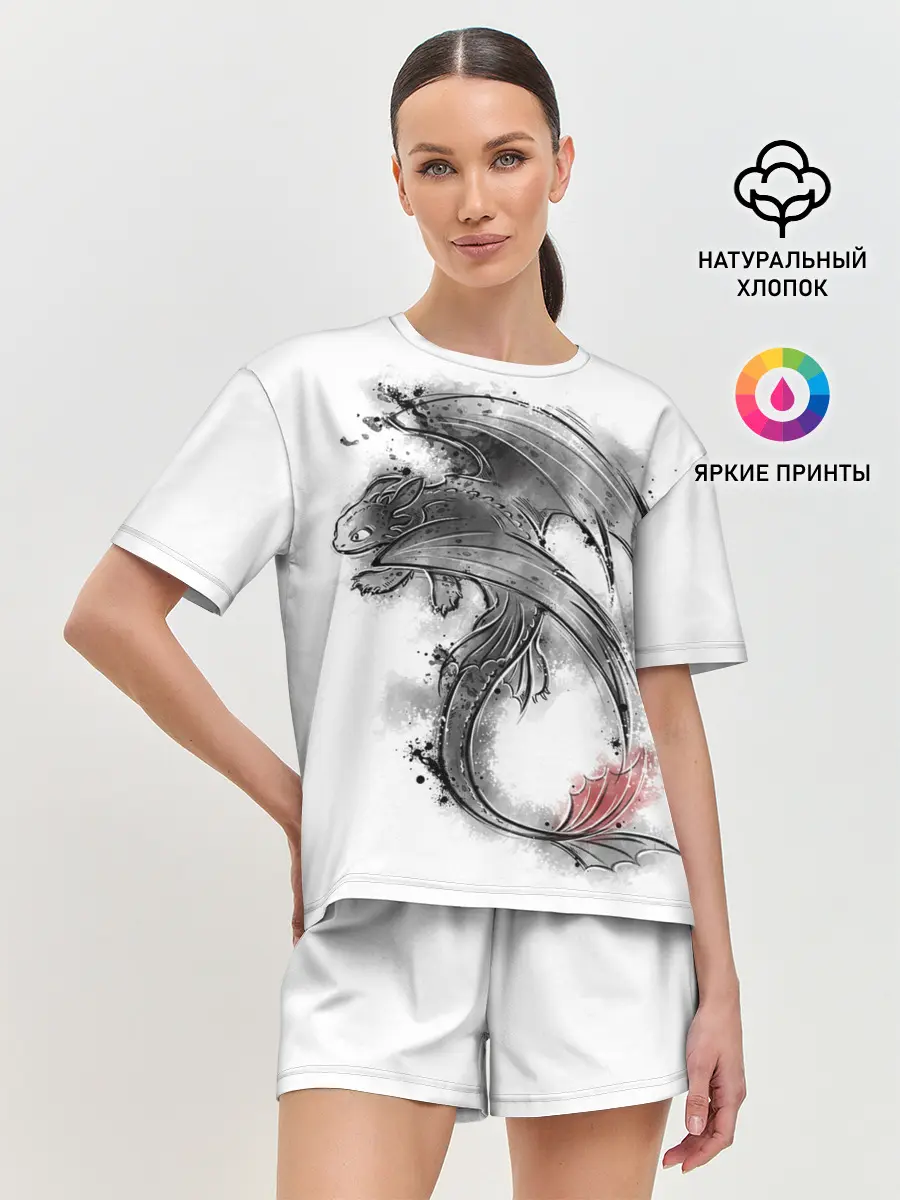 Женская пижама с шортами / Беззубик