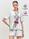 Женская пижама с шортами / Жираф